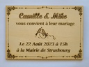 Invitation de Mariage - Rectangle