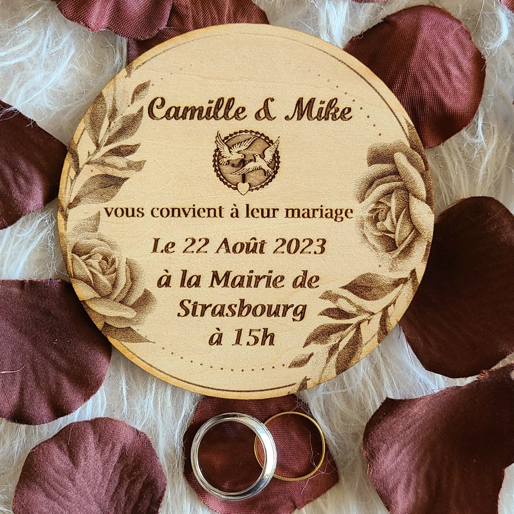 Invitation de Mariage - Ronde