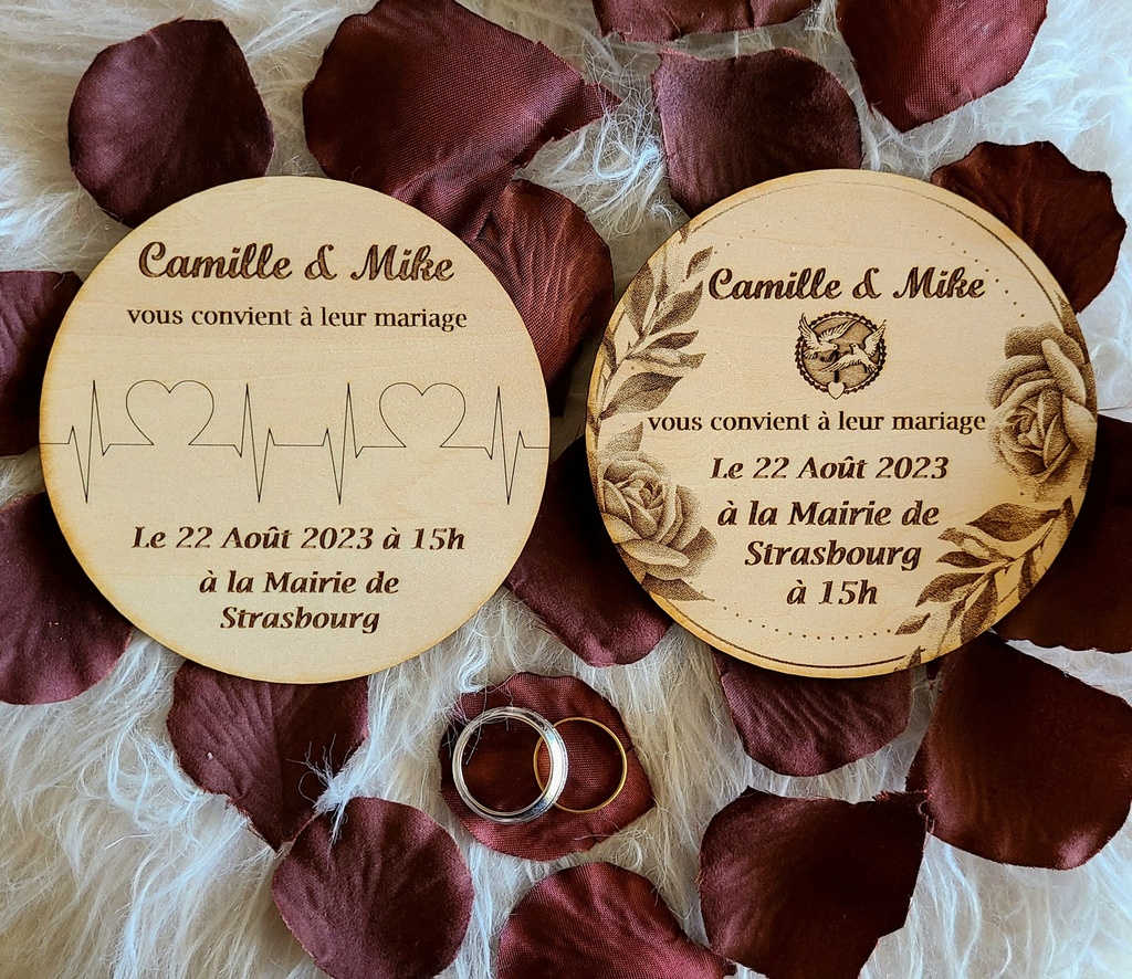 Invitation de Mariage - Ronde